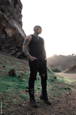 Inquisition Shredded Skinny Jeans -Vampirefreaks Sale Store gothic mens pants 67d6bc92 2832 4b4d 8a58 62b844b48bdd