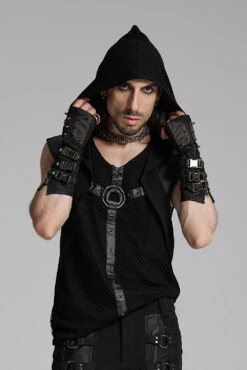 Darkwave Cyber Tech Hooded Tank Top