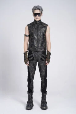 Phantom Rider Rugged Vegan Leather Vest -Vampirefreaks Sale Store gothic mens waistcoat 8c5c0a25 bac6 4873 acad 4cde79cefc0e