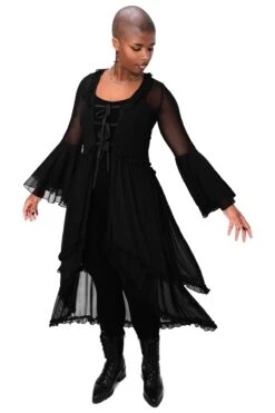 Lucretia Duster -Vampirefreaks Sale Store gothic mesh duster