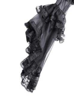 Melancholy Off-the-Shoulder Mesh Dress 19 Melancholy Off-the-Shoulder Mesh Dress -Vampirefreaks Sale Store gothic mesh layered dress