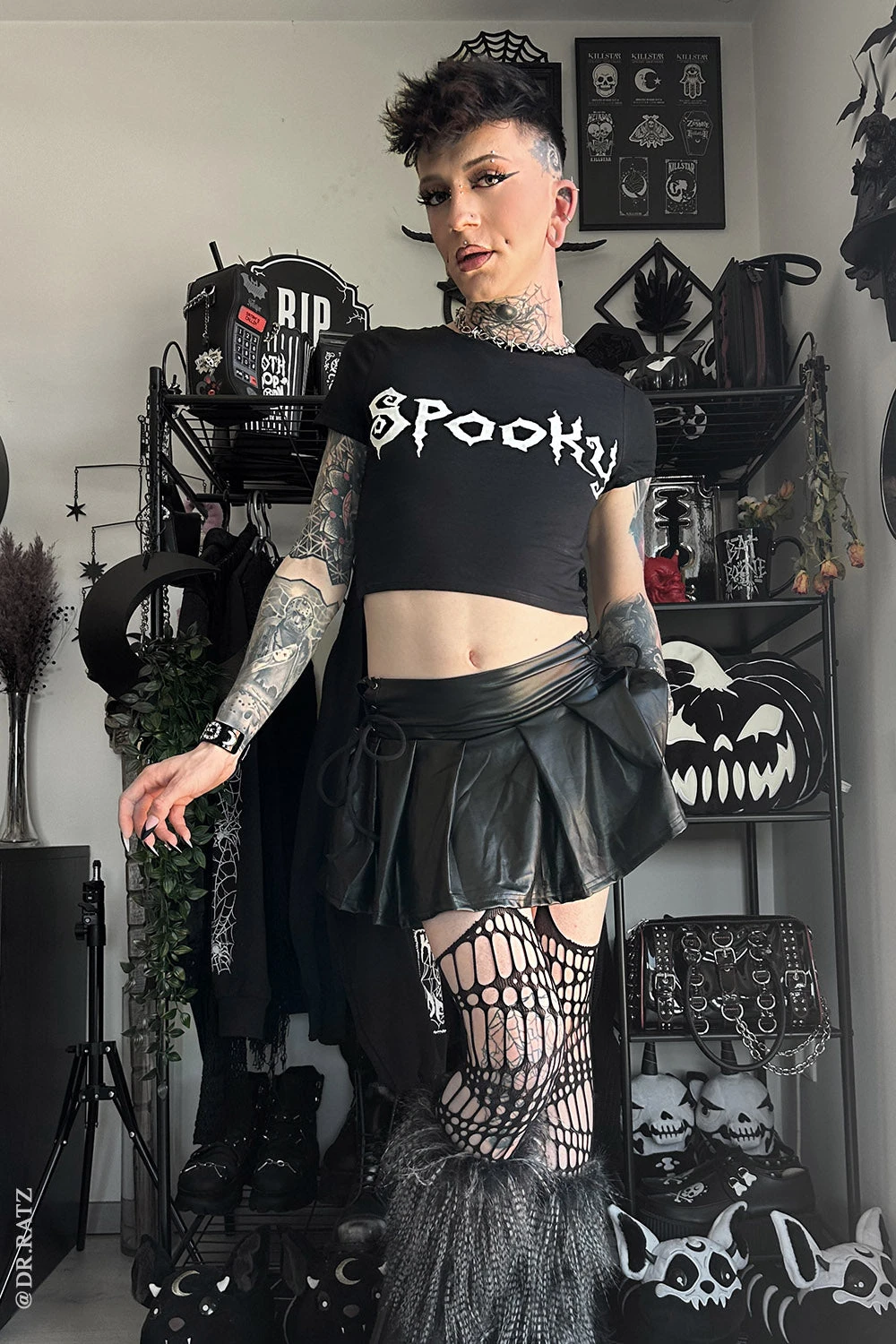 Spooky Crop Top 2 Spooky Crop Top - Image 2