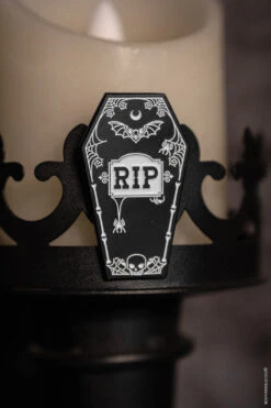 RIP Coffin Enamel Pin