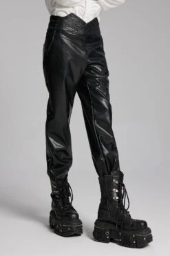 Badlands Studded Vegan Leather Moto Pants 10 Badlands Studded Vegan Leather Moto Pants -Vampirefreaks Sale Store gothic punk pants