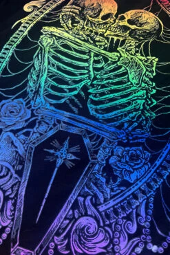 Pride Skeleton Love Hoodie [RAINBOW] -Vampirefreaks Sale Store gothic rainbow tshirt