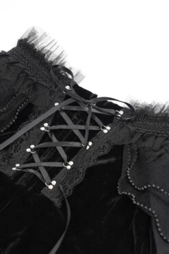 Wither Lace-Up Shorts With Layered Mesh Train -Vampirefreaks Sale Store gothic shorts 0d150422 725d 4c83 a444 58fe4282a296