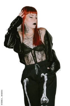Dead Inside Skeleton Joggers -Vampirefreaks Sale Store gothic skeleton joggers