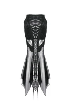 Dark Siren Irregular Hem Mermaid Skirt -Vampirefreaks Sale Store gothic skirt bd18af46 4a77 40cb 8414 0f0d6faa6de1