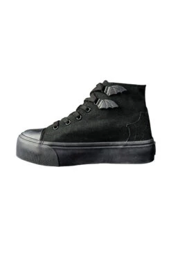 HXC - Blackout Bat Sneakers -Vampirefreaks Sale Store gothic sneakers unisex