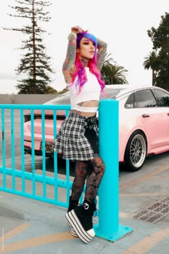 Asymmetric Bat Fishnet Tights -Vampirefreaks Sale Store gothic stockings