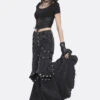 Ragged Boho Goth Wide Leg Flares