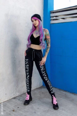 Vintage Bat Joggers -Vampirefreaks Sale Store gothic sweatpants