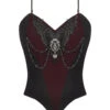 Merlot Lace-Up Corset Top -Vampirefreaks Sale Store gothic tank tops