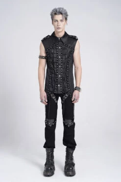 Serpentine Lace-Up Tank Top -Vampirefreaks Sale Store gothic vest bddc56bc dec8 4783 9a37 0680921b3e88