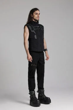 Darkwear Matrix Armored Biker Vest -Vampirefreaks Sale Store gothic waistcoat