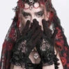 Blood Lace Gothic Gloves -Vampirefreaks Sale Store gothic wedding gloves
