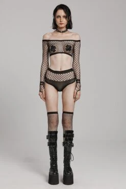 Grave Rave Fishnet Lingerie Set 11 Grave Rave Fishnet Lingerie Set -Vampirefreaks Sale Store grave rave fishnet lingerie set lingerie 169922