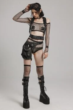 Grave Rave Fishnet Lingerie Set 13 Grave Rave Fishnet Lingerie Set -Vampirefreaks Sale Store grave rave fishnet lingerie set lingerie 308957