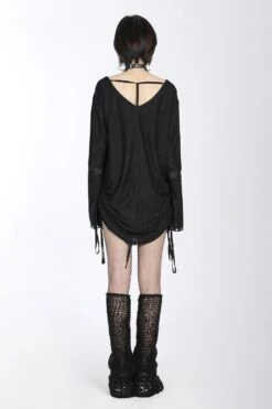 Graver Leg Warmers [BLACK] -Vampirefreaks Sale Store graver leg warmers black socks stockings 476747