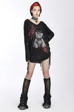 Graver Leg Warmers [BLACK] -Vampirefreaks Sale Store graver leg warmers black socks stockings 709127