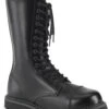Graveyard Dirt Steel Toe Leather Combat Boots [RIOT-14 BLE]
