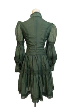Morgana - Romantic Victorian Inspired Party Dress [Sage] -Vampirefreaks Sale Store green vintage dress