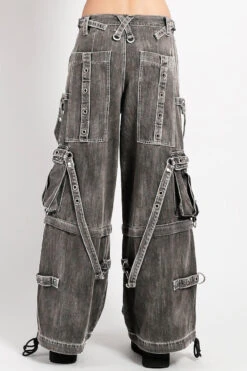 Tripp NYC Denim Power Street Pants [FOG WASH] -Vampirefreaks Sale Store grey jeans