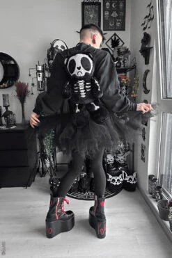 Grumpy Bones Bear Plush Backpack -Vampirefreaks Sale Store grumpy bones bear plush backpack bags wallets 284661