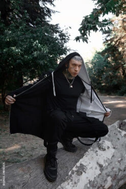 Split Mage Hoodie [Black/White] -Vampirefreaks Sale Store grunge clothes cf1059a6 037c 442d ab5e a03ca32abeb9