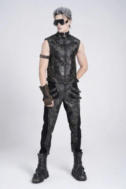 Phantom Rider Rugged Vegan Leather Vest -Vampirefreaks Sale Store grunge clothing c4618411 1367 45e9 af66 51e780b5227a