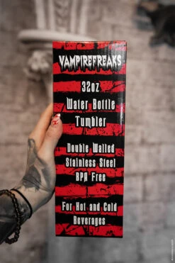 Naughty List Krampus 32 Oz Water Bottle -Vampirefreaks Sale Store grunge gift box e343bc23 a770 49dd b33e 4cefeb4bcb15