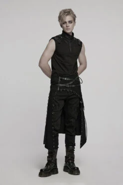 Ironlash Pieced Kilt -Vampirefreaks Sale Store grunge goth kilt