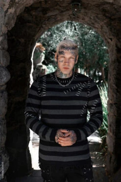 Autopsy Stitch Striped Sweater -Vampirefreaks Sale Store grunge sweater 4d5111e7 77e9 4cb4 b3d3 6c5bde0f8949