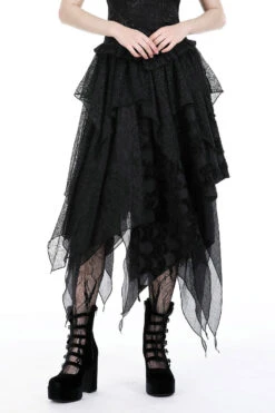 Gypsy Witch Tattered Patchwork Skirt