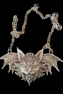 Hades The Bat Cat Necklace -Vampirefreaks Sale Store hades the bat cat necklace jewelry 721082