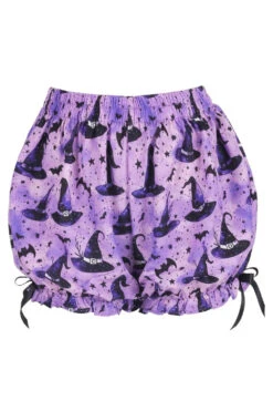 Purple/Black Witch Print Crepe Bloomers