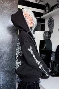 Dead Inside Skeleton Hoodie -Vampirefreaks Sale Store halloween clothing 039631ce 2ae0 47d4 b6c9 e11dd70373de