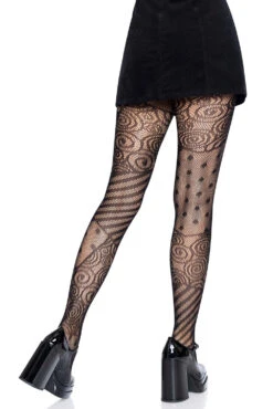 LEG AVENUE Sally's Stitches Patchwork Tights -Vampirefreaks Sale Store halloween doll tights