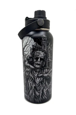 Frankenstein And Bride 32 Oz Water Bottle -Vampirefreaks Sale Store halloween monster tumblers
