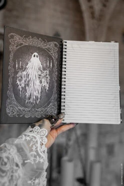Ghost Haunting Spiral Notebook -Vampirefreaks Sale Store halloween notebook