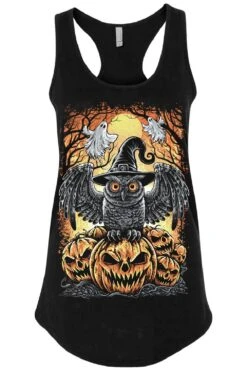 Halloween Owl T-shirt -Vampirefreaks Sale Store halloween owl t shirt graphic t shirt 855002