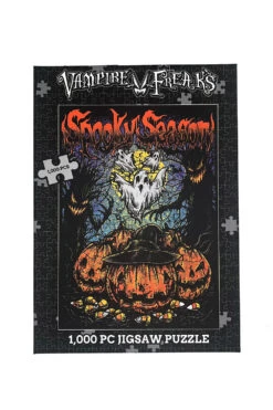 Spooky Season Jigsaw Puzzle -Vampirefreaks Sale Store halloween puzzle