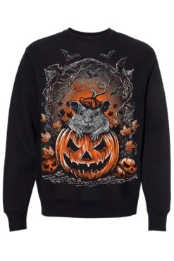 Halloween Rat Sweatshirt 8 Halloween Rat Sweatshirt -Vampirefreaks Sale Store halloween rat sweatshirt mens outerwear 974293