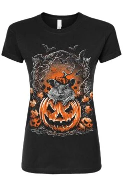 Halloween Rat T-shirt -Vampirefreaks Sale Store halloween rat womens tshirt