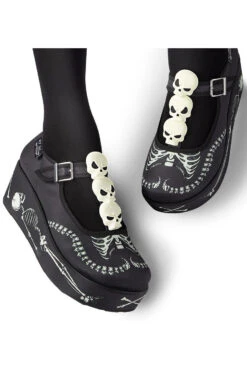 Chocolaticas® Skeletons Under Your Bed Women's Mary Jane Pump -Vampirefreaks Sale Store halloween shoes ade4cfa1 6510 413a ab03 4b729d0c6d18