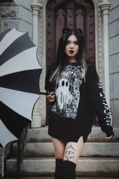 Halloween Town Ghostie Sweatshirt -Vampirefreaks Sale Store halloween town ghostie sweatshirt mens outerwear 841672