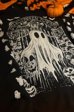 Halloween Town Ghostie Sweatshirt -Vampirefreaks Sale Store halloween town ghostie sweatshirt mens outerwear 869048