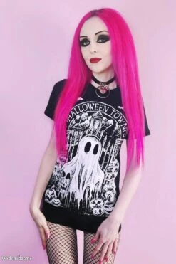 Halloween Town Ghostie T-shirt -Vampirefreaks Sale Store halloween town ghostie t shirt graphic t shirt 479861