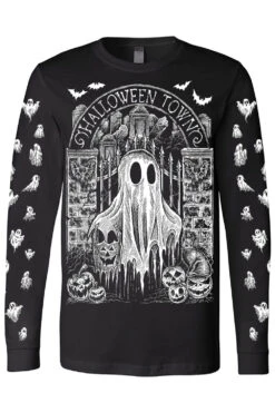 Halloween Town Ghostie T-shirt -Vampirefreaks Sale Store halloween town ghostie t shirt graphic t shirt 638114
