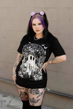 Halloween Town Ghostie T-shirt -Vampirefreaks Sale Store halloween town ghostie t shirt graphic t shirt 798349